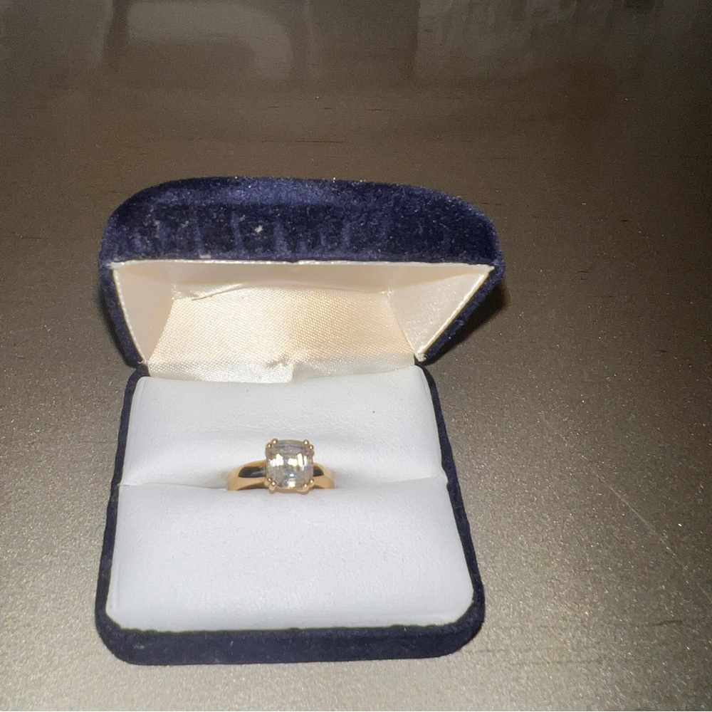 Ring Asscher Cut 14K gold